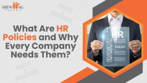 Professional presenting HR policy checklist showing the importance of HR Policies in Delhi for every company.