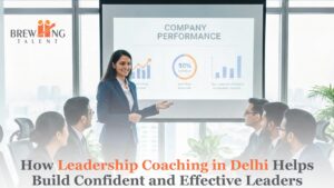 Professional leadership coaching session in Delhi helping managers improve confidence, decision-making, and team performance.